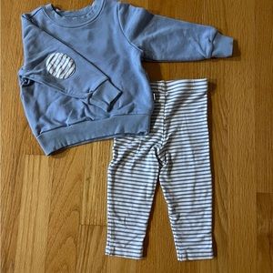 Little Sleepies Leggings and Crewneck sz 6-12